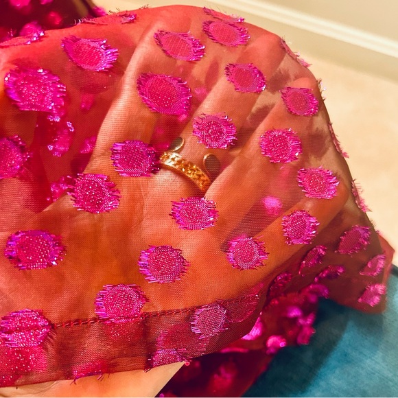 RYAN LO Silk Top Fuschia/ purple /pink S/M NWT - Picture 3 of 8